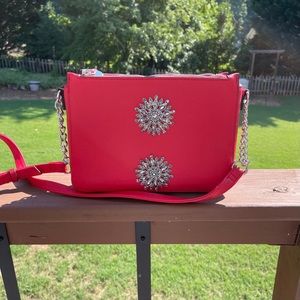Embellished Red Crossbody